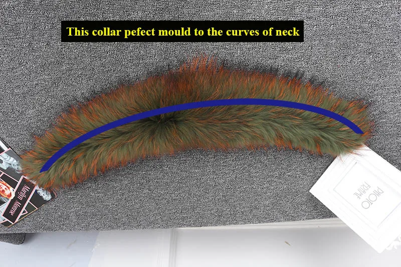 Меховой воротник для пальто парка из натурального меха енота капюшон отделка шарф черный цвет меховая отделка лиса меховой воротник шарф на заказ MS. MinShu