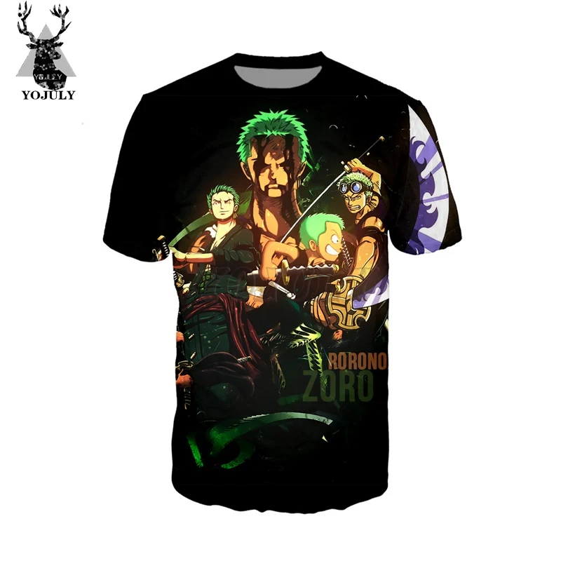 

YOJULY 3D Print Unisex Anime One Piece Roronoa Zoro Casual T-shirt/Sweatshirt/hoodies/Zipper Coat/Jogging Pants o-neck Tops 024