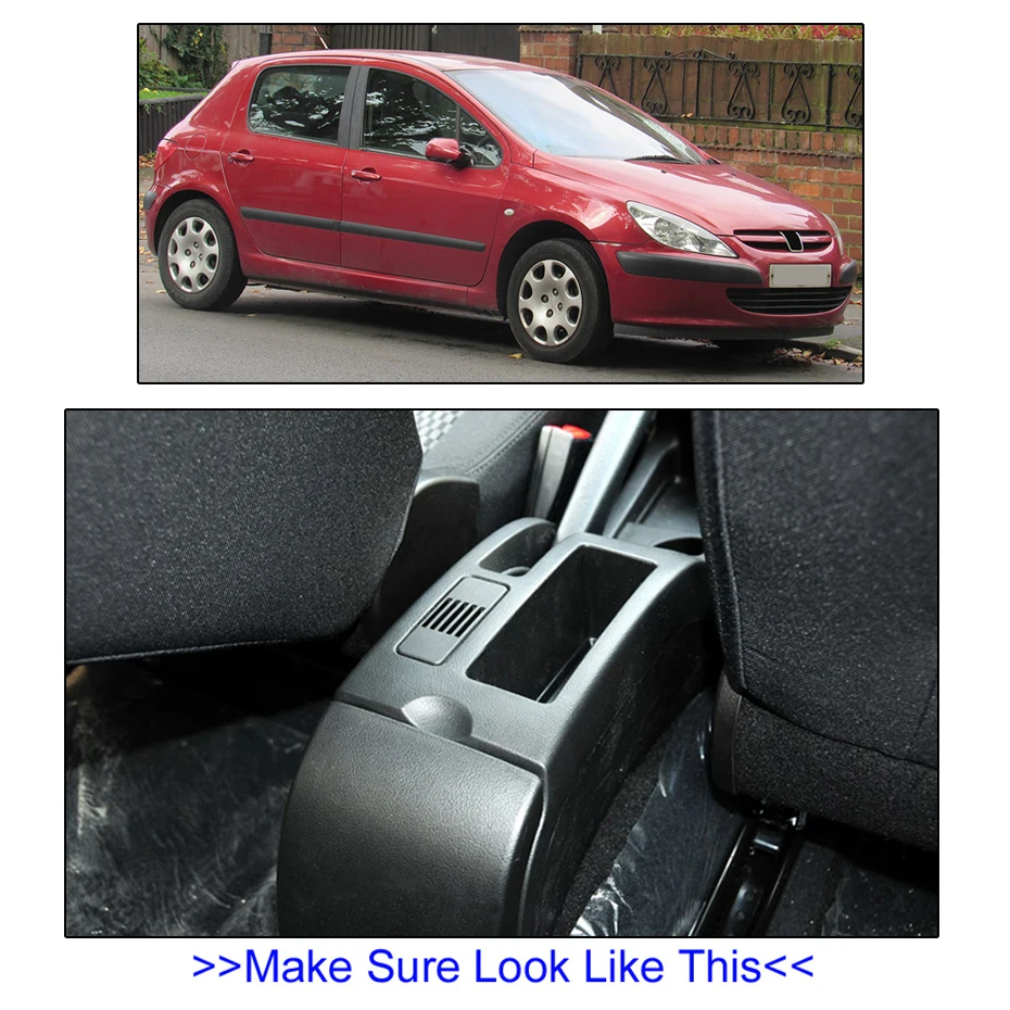 Подлокотник для хранения Peugeot 307 поворотный подлокотник центральной