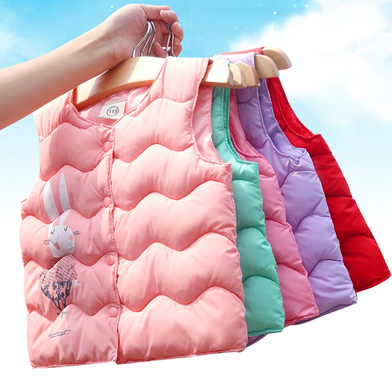 Baby Boys Girls Vest Clothes Toddler Autumn Winter Children Down Jacket Coat Cartoon Waistcoat Outerwear Infant Kids Clothing Baby Boys Girls Vest Clothes Toddler Autumn Winter Children Down Jacket Coat Cartoon Waistcoat Outerwear Infant Kids Clothing