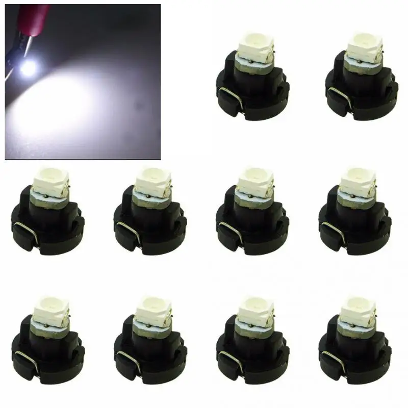 Хорошее качество 12 в 0,2 Вт T3 светодиодный светильник автомобиля лампы приборной панели 10x T3 Кластерные измерительные приборы светодиодный 7 цветов