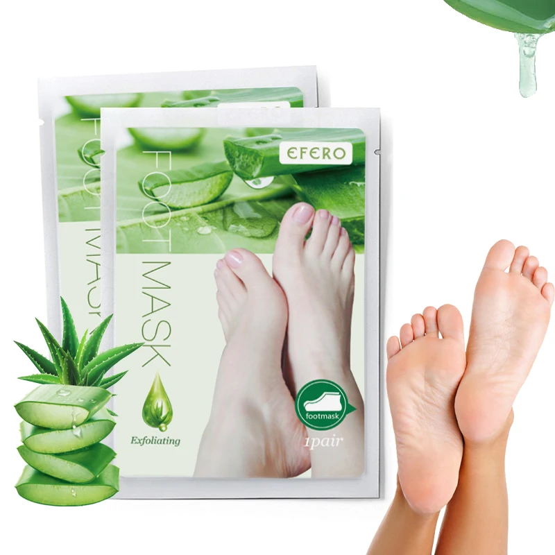 

Efero 1pair=2pcs Baby Feet Exfoliating Remove Dead Skin Heel Cracks Foot Mask Peeling Socks for Pedicure Foot Peel Mask TSLM2