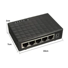 NOYOKERE RJ45 для сети Ethernet LAN США штекер Mini 5 Порты и разъёмы 10/100 Мбит/с базы гигабитный коммутатор концентратор Fast Ethernet Настольный сетевые коммутаторы