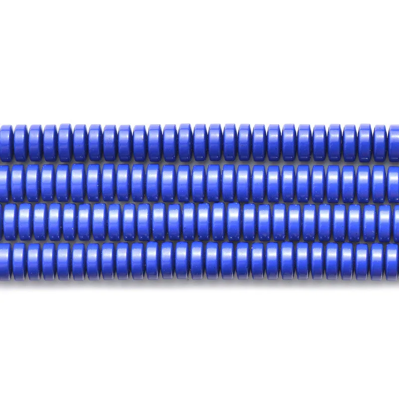 Joanlyn чистый Королевский Синий Лазурит плоские круглые бусины расширенной природных бусы из азурита 8x3 мм 15 дюймов Strand LL36