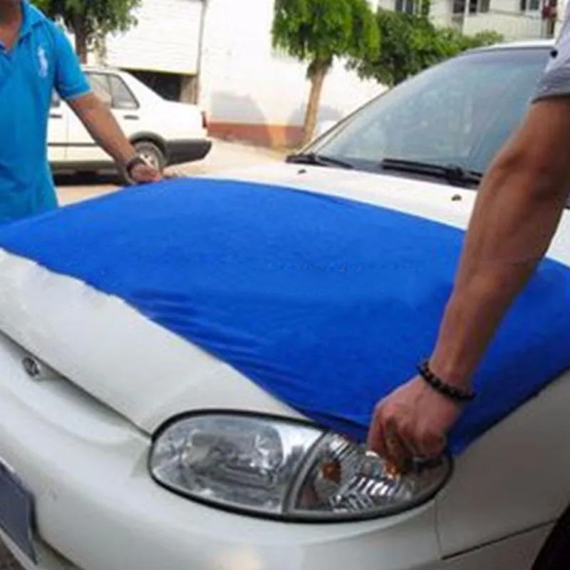 160*60 см мягкий синий полотенце с микрофибрами для чистки Авто стирка сухой чистой ткани дропшиппинг для bmw