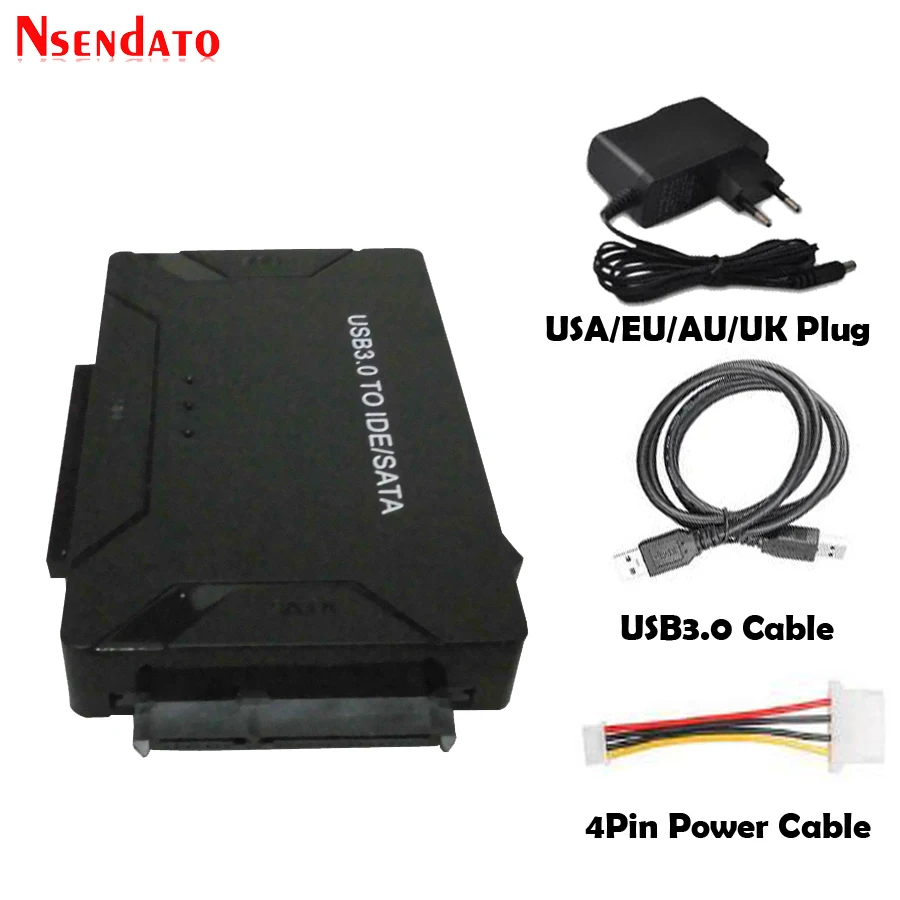 Transferência de Dados para Sata Externo para Unidade Disco Rígido Universal Adaptador Usb3.0 Usb 3.0 Ide Combo Conversor Óptica Hdd Ssd 2.5 3.5 - Image 3