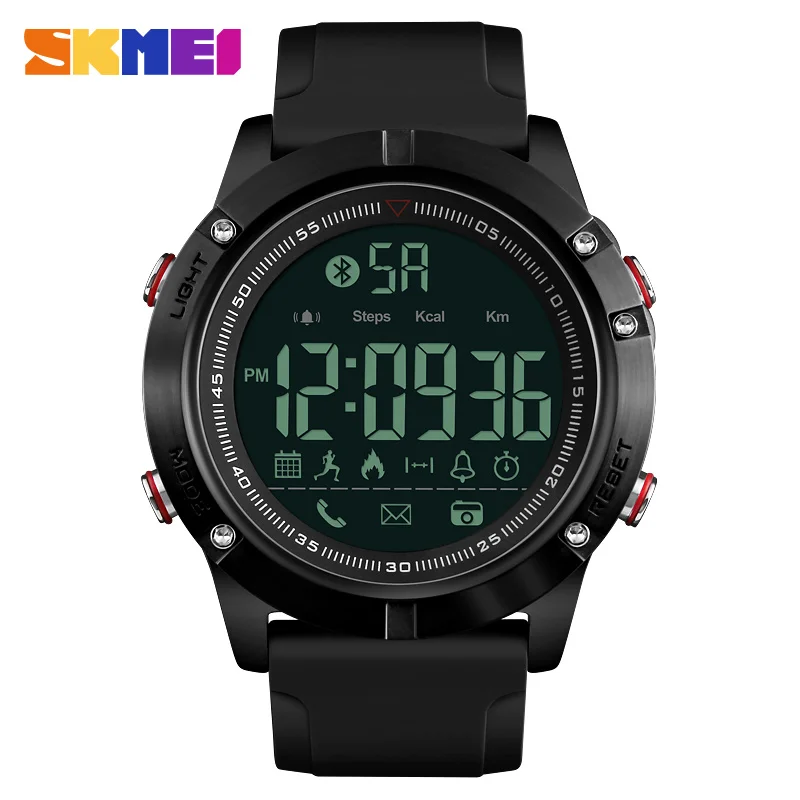 

SKMEI 1425 Man Men's Bluetooth Wrist Watches Smart Digital Sports Watch Calculation Application Call Reminder Relogio Masculino