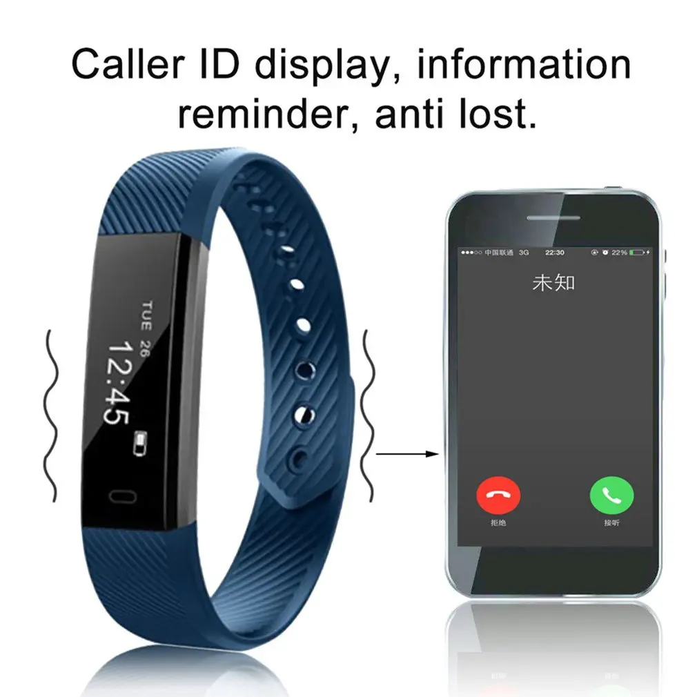 Умный Браслет для влюбленных ID115 Bluetooth фитнес трекер Шагомер монитор сна трек