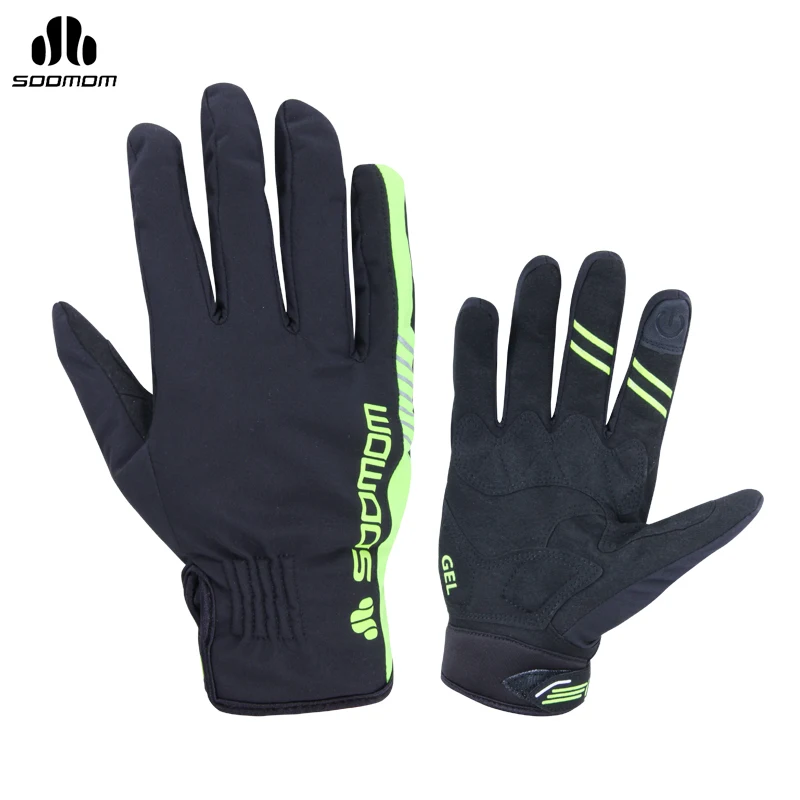

SOOMOM Bike Bicycle Winter Windproof Full Finger Gloves Outdoor Sports Skiing Cycling Riding Anti-slip Anti-shock Gloves