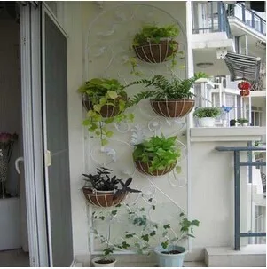 European style garden wrought iron wall hanging flower