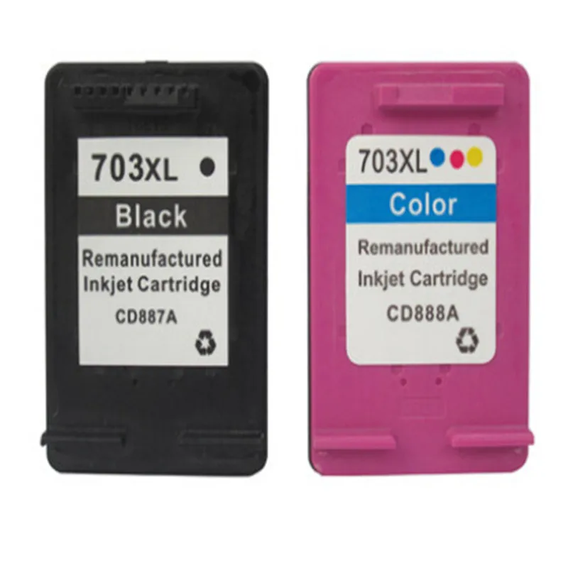 For HP 703 Black And Color Ink Cartridge For HP DeskjetF735/D730/K109a/K209a Inkjet Printer Real