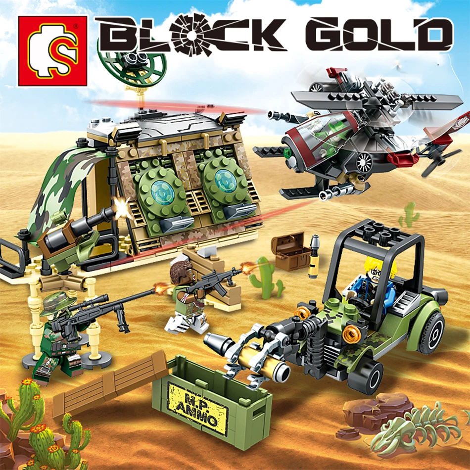 block gold lego