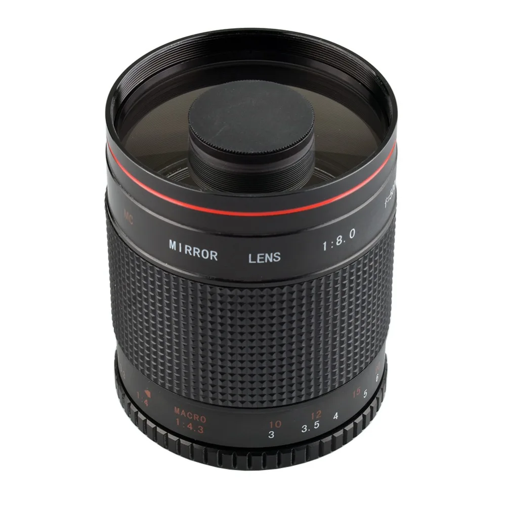 Руководство 500 мм F8 телефото объектив зеркала с T2 переходное кольцо для Canon 80D 77D 70D
