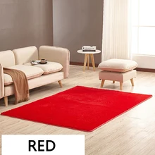 Новое поступление ковры короткие волосы красный пол ковры для спальни двери коврики Нескользящие 14 размеров гостиная современный простой коврик