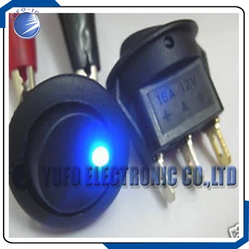 

Free Shipping One Lot 50,Blue Led Light 12V Car Rocker OFF/ON SPST Switch,DB