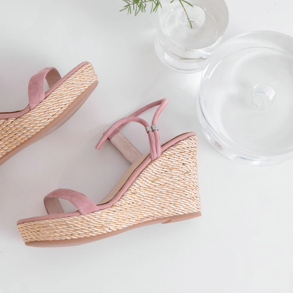 Negro rosado 3 Tacones Las 2019 Zapatos Altos Mujeres 8 Para Eshtonshero De apricot Mujer Cuñas Sandalias Cuña Tamaño pOqZpFWg