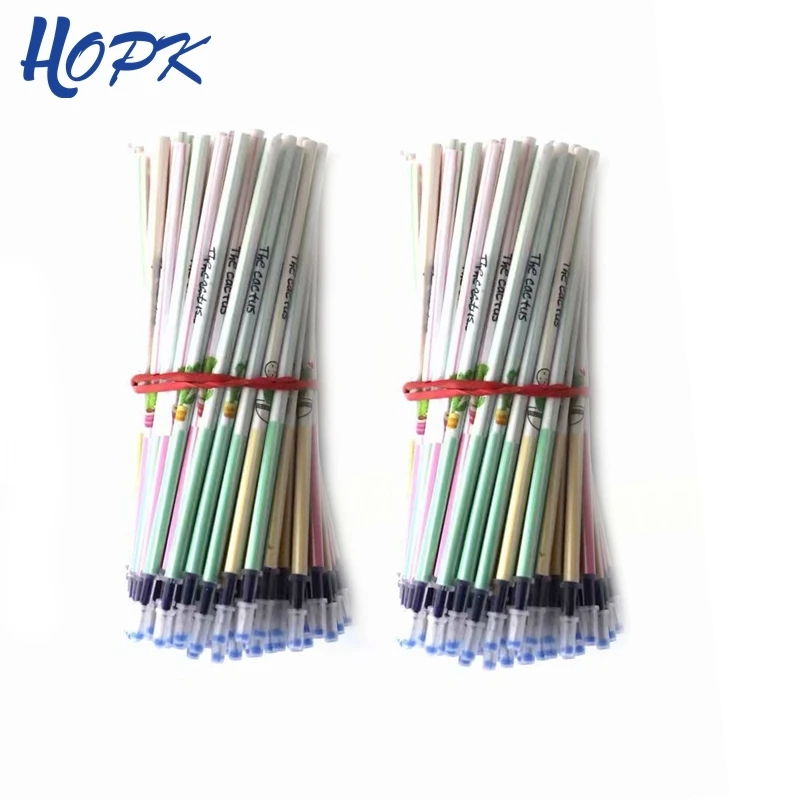 

20pcs/lot Cactus Gel Pen Refill 0.5mm Signature Pen Refill Red Blue Black Ink Refill Rod School Office Supplies Stationery Tool