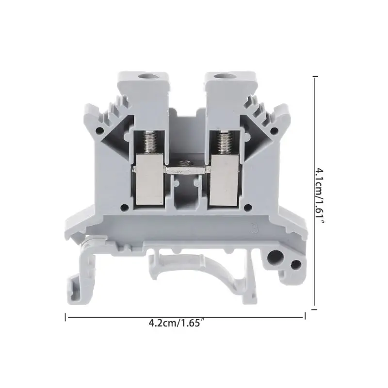 10 шт./компл. UK-2.5B винт клеммного блока общего применения PCB Din Rail проводка концевой соединитель