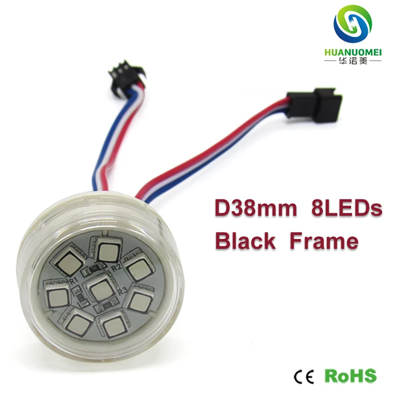 DC12V 38 мм 8 светодиодный UCS1903 SMD 5050 пикселей водонепроницаемый RGB светильник Модуль