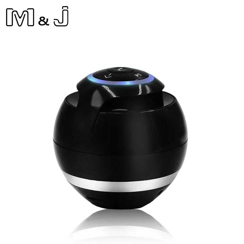 M& J A18 Bluetooth динамик мини портативный беспроводной динамик Саундбар бас Бумбокс звуковая коробка с микрофоном TF карта fm-радио светодиодный свет - Цвет: Черный