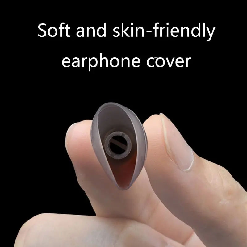 

4 Pairs Ear Tips Buds In-Ear Earphone Silicone Earbuds Earhooks Eartips Replacement for Sennheiser CX3.00 CX5.00 Wireless Blueto