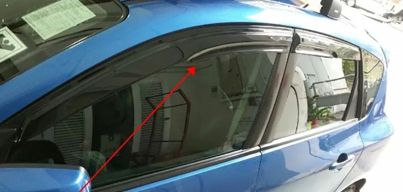 Козырек на окна для хэтчбека mazda 3 M3 2005 06 07 08 09 4 шт.|Навесы и укрытия| |