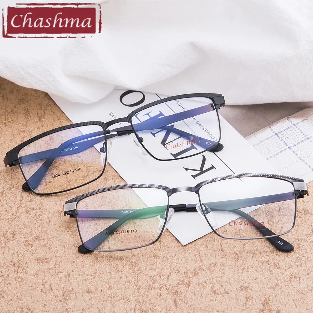 Металлическая оправа для очков Chashma брендовые дизайнерские мужские очки