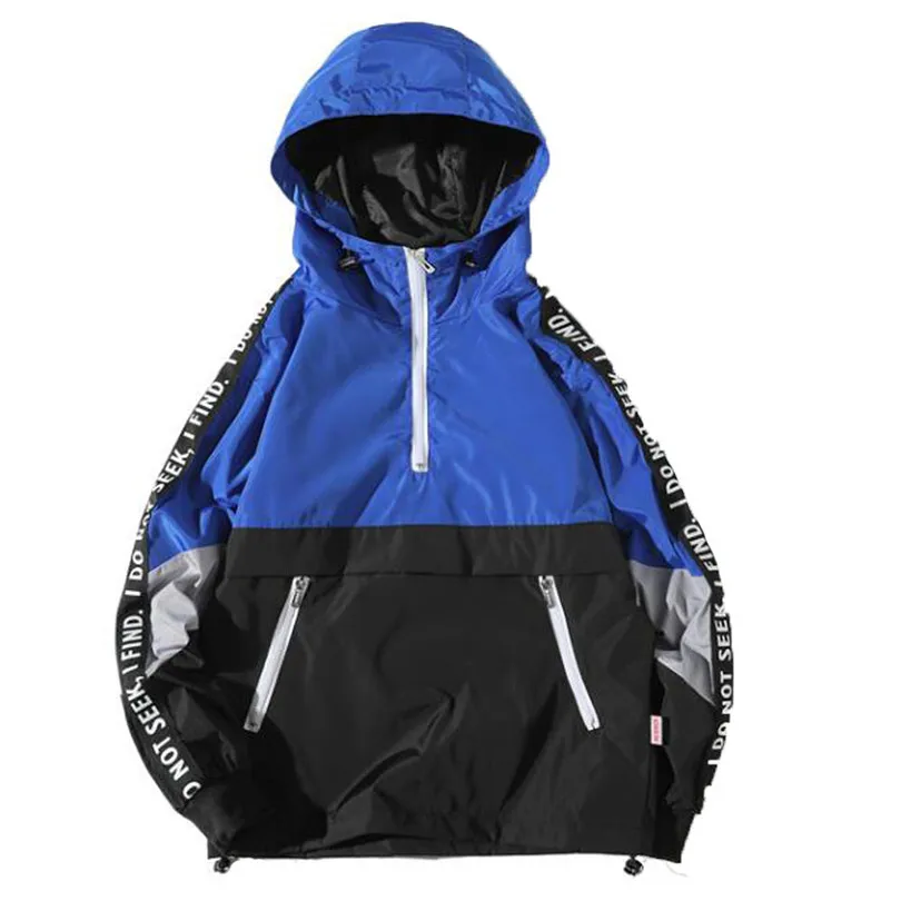 Winter Men Jacket Casual Coats Autumn Long Sleve Zipper Patchwork Hooded Sweatshirt CardiganTops Male Outwear #4M28 (9)