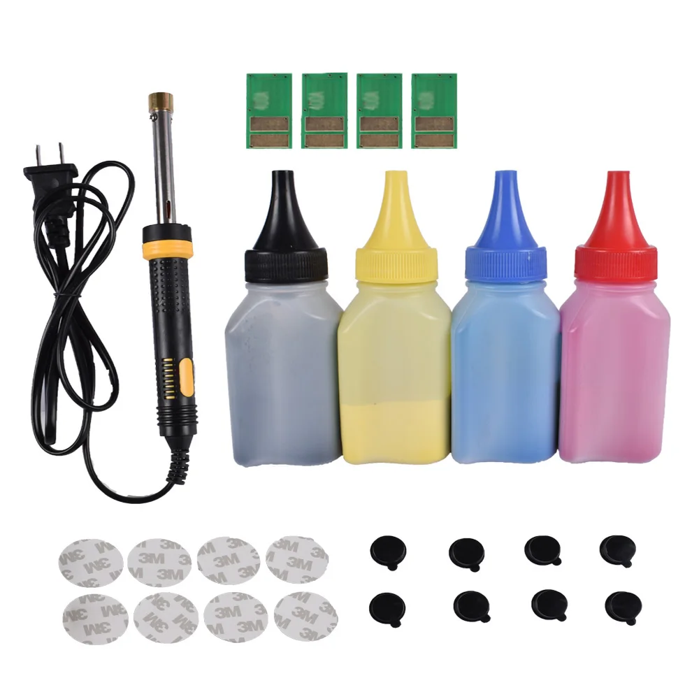 Refill toner Powder cartridge tool kit + 4 pcs chip FOR HP CF500A 202A LaserJet Pro M254dw 254nw M280nw M281fdw 281fdn | Компьютеры и