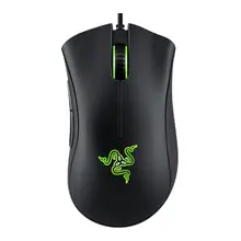 Razer DeathAdder Эфирная USB Проводная мышь, игровые мыши, 6400 dpi, оптический сенсор, 5 кнопок, мышь для ПК, геймера, компьютерная игровая мышь