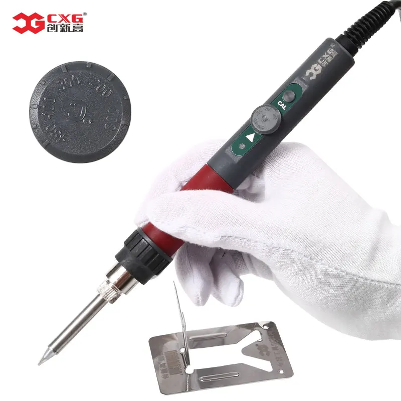 CXG DT70S Electric soldering iron 220V 70W Adjustable temperature EU Plug Welding solder station Tool Thermostat Soldering iron  (1)