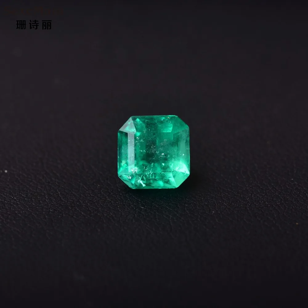 

3.06CT grandmother green color vivid, bright, perfect quality rectangular natural gemstone