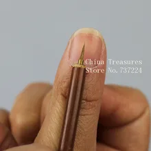 2 шт./партия, очень маленький размер, кисть для китайской живописи, тонкая кисть для рисования, художественная стационарная кисть для масляной краски