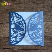 20 шт Роскошное Свадебное приглашение карточка/пользовательская поздравительная открытка/элегантная вырезанная лазером свадебные карточки