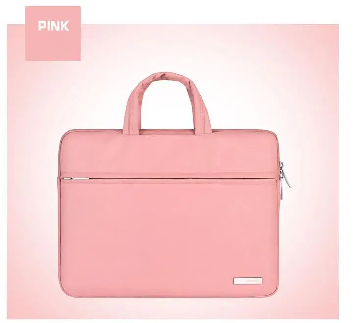 Нейлон 11 12 13 15,4 15,6 человек Для женщин Тетрадь Laptop Sleeve сумка для Xiaomi acer Dell hp Asus lenovo macbook Pro Air поверхности - Цвет: pink