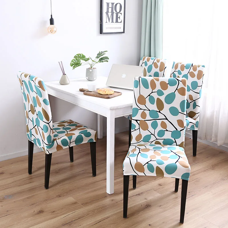Chair Cover Spandex Removable Seat Cover for Office Dining Room Weddings Party Banquet Universal Size 1/2/4/6PC housse de chaise