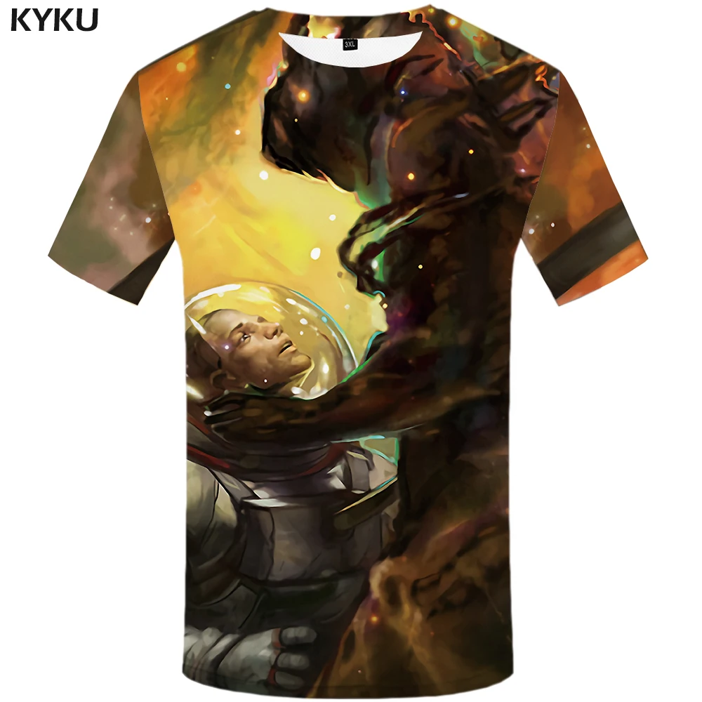 

3d Tshirt Astronaut T shirt Men War Anime Clothes Colorful T-shirts 3d Graffiti Tshirts Casual Cartoon Shirt Print Mens Clothing