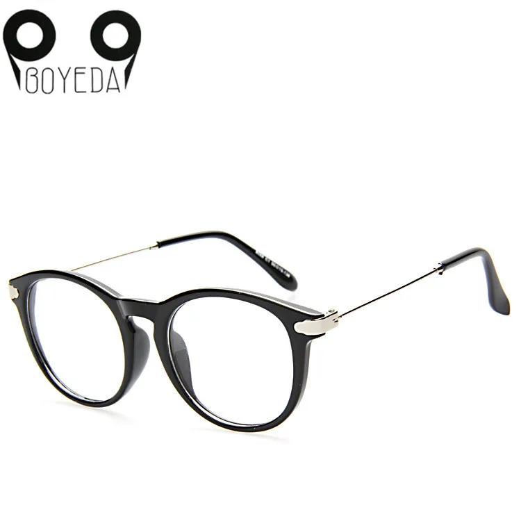 

BOYEDA Men Round Retro Clear Glasses Women Spectacle Frame Vintage Optics Eyeglasses Frame Women Prescription Eyewear oculos de