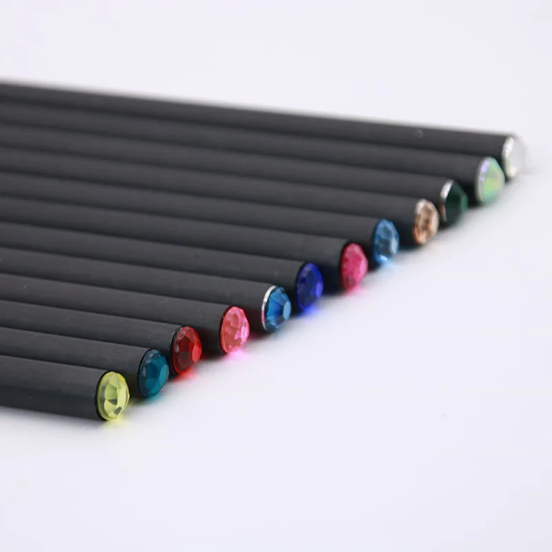 

Wholesale! 12 Pieces Black Wooden Pencil HB Drawing Writing With Pencil Pencil Childrens Gifts Office Writing Supplies