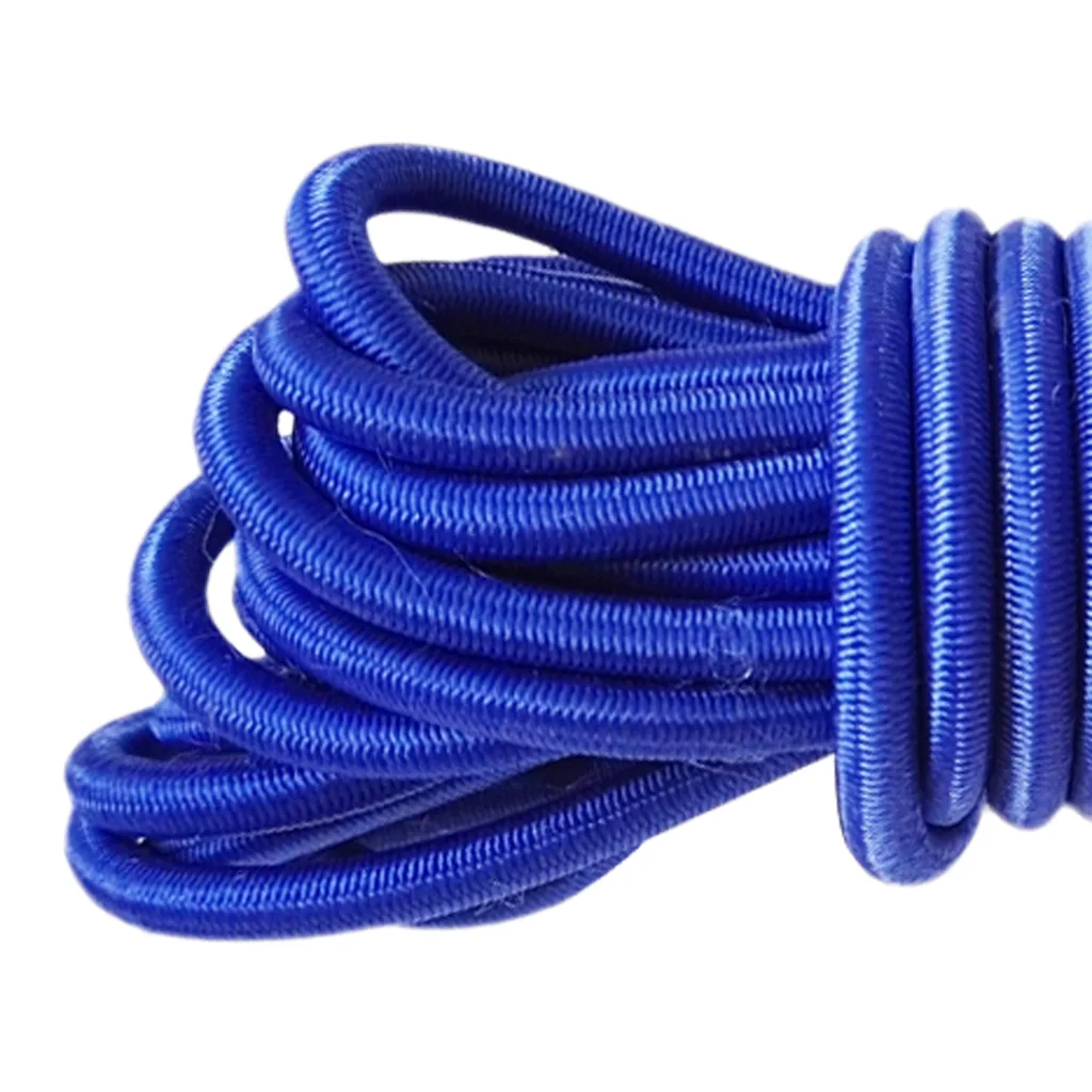 Multicolor 4mm Bungee Cord Marine Grade Heavy Duty Shock Rope Tie Down Stretch 10 M Marine Boat Kayak Rope for Water Sports