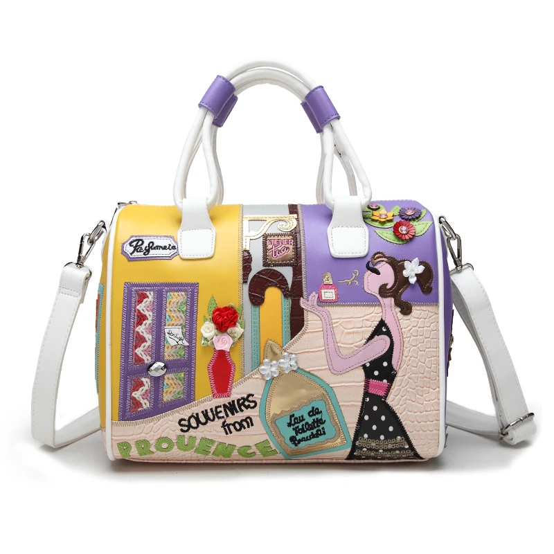 

DOODOO Super quality Women Handbag Shoulder boston Bag tote Italian Leather Bags Sac A Main Borse Candy Color Luxury Handbags