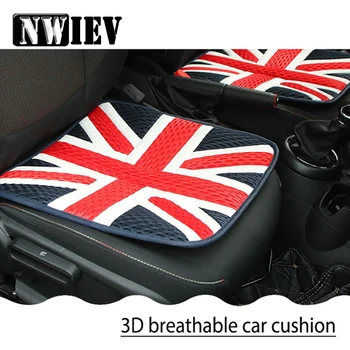 

NWIEV 1X England British style pattern cushion Plush and 3D breathable For Mercedes W204 W210 AMG Benz Bmw E36 E90 E60 Fiat 500