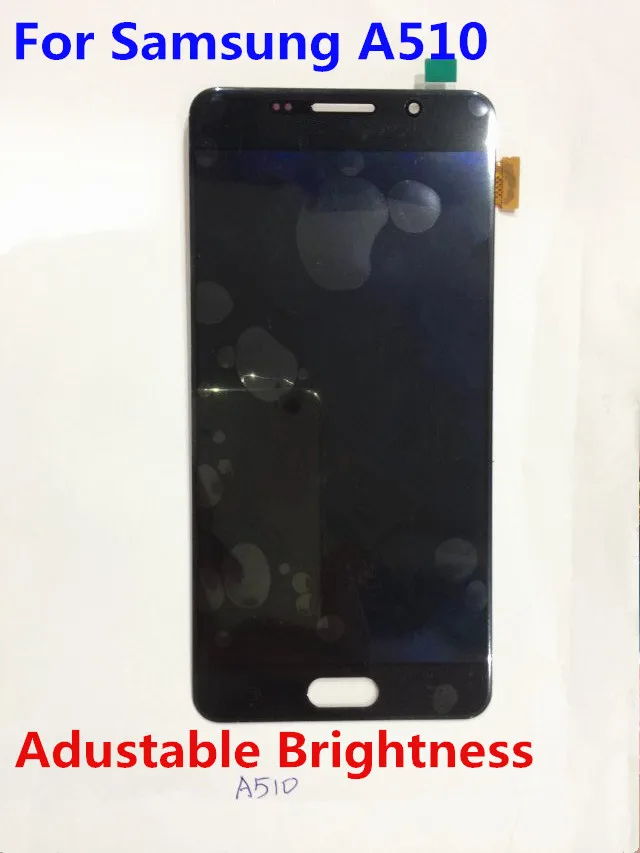 

Adjustable Brightness AMOLED A510 LCD Display Touch Screen Digitizer Assembly For Samsung Galaxy A510 SM-A510 A5100 SM-510M LCDs