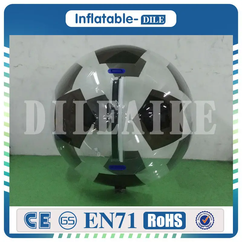 Высокое качество 2 м/6.6ft диаметр 0,8 мм ПВХ надувные надувной шар для ходьбы по воде для детей - Цвет: Football color