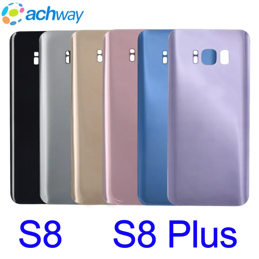 Задняя крышка аккумулятора для SAMSUNG Galaxy S8 G950F/S8 Plus G955F задняя из стекла корпус