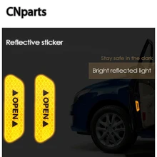 Cnparts универсальная дверь машины открытая вывеска предупреждающий, светоотражающий наклейки для Citroen C4 C5 Пневматическая Пружина для джипа Grand Cherokee, Mercedes Ben аксессуары