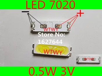 

100pcs For LG LED LCD TV Backlight Application LED 7020 LED Backlight TV High Power 0.5W 3V 7020 Cool white LED Backlight