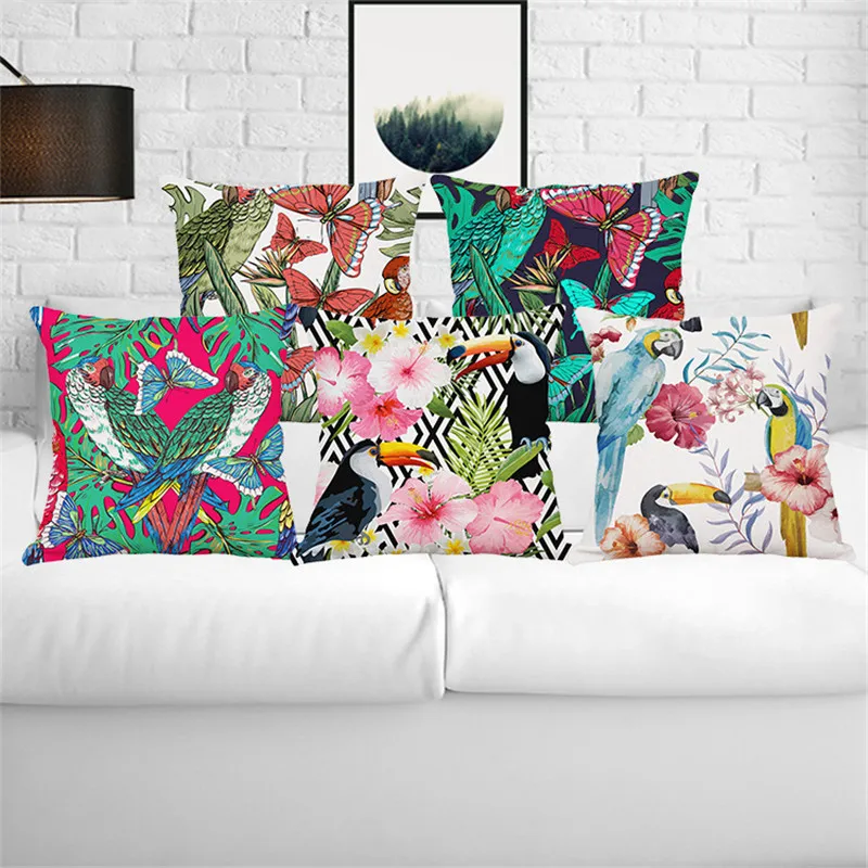 Parrot Plant Cushion Pillow Gift 1