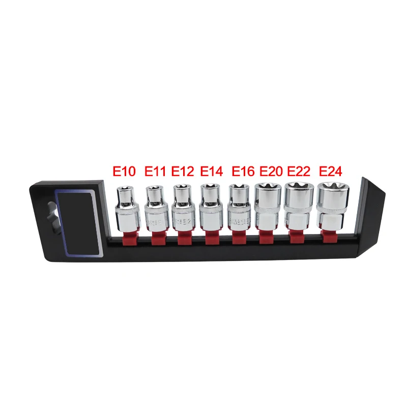 8 шт. набор торксов Torx Star 1/2 дюйма Тип E E10 E11 E12 E14 E16 E20 E22 e24 инструменты для ручного