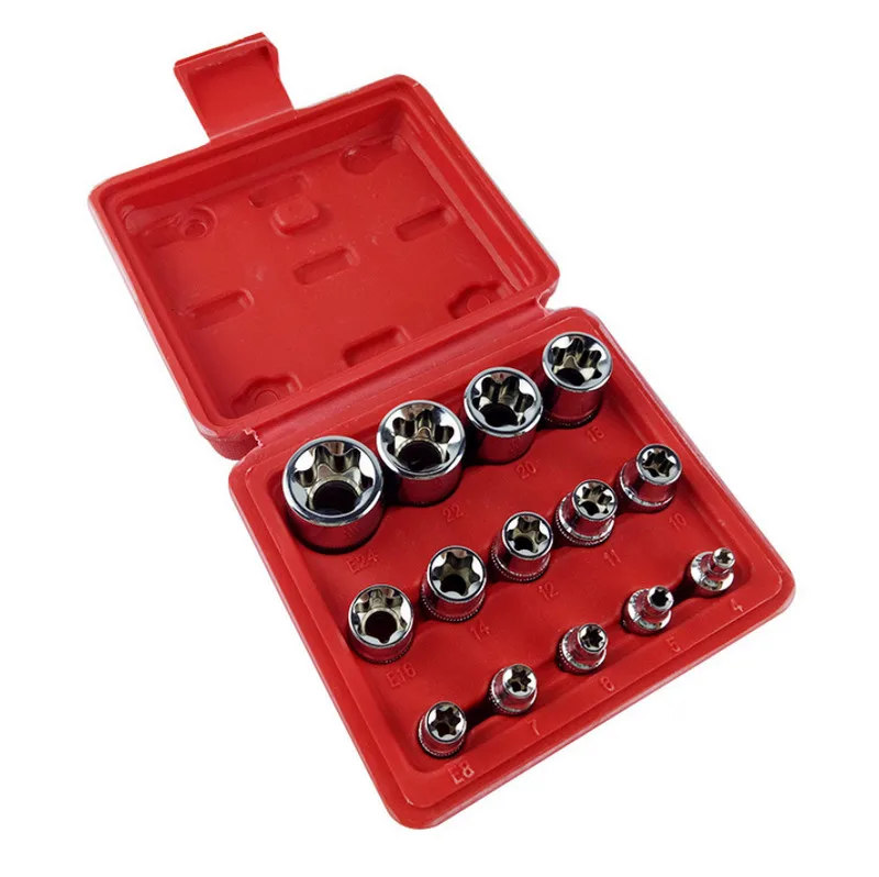 14 шт. 1/2 &quot3/8&quot шестигранный ключ &quot1/4 винт E стиль рукав биты для ремонт
